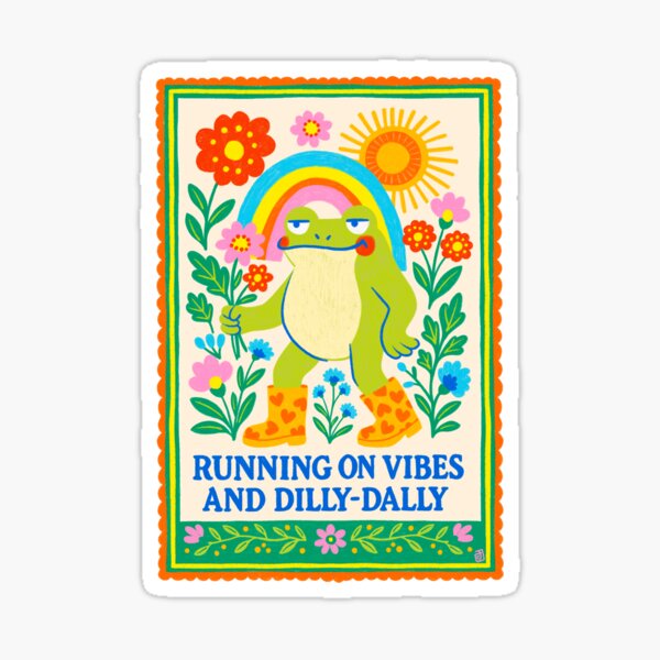 Aperçu de l'œuvre Courir sur Vibes et Dilly-Dally créée et vendue par Itouchedabee.