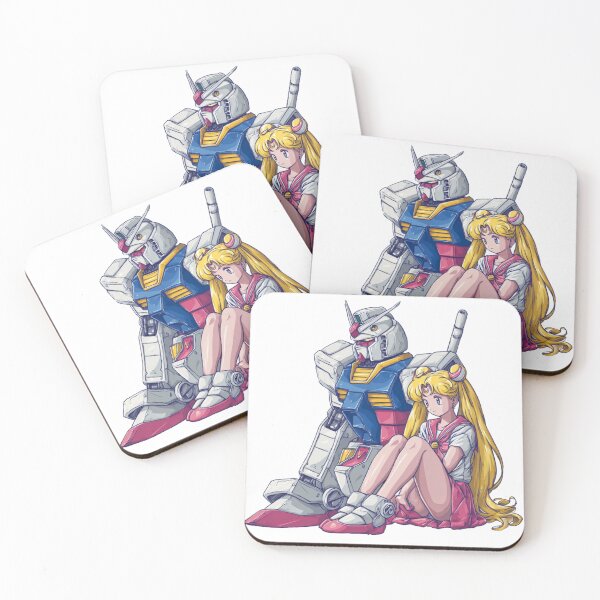 Item preview, Gundam and Moon: A Mecha Magical Crossover designed and sold by pastel.moonwave.