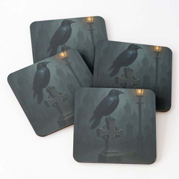 Item preview, Watcher of the Graves – Gothic Raven and Lantern designed and sold by Red_5.