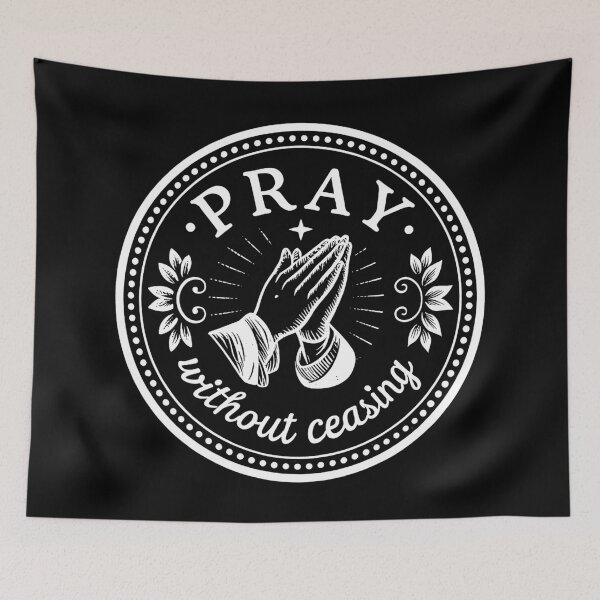 Item preview, 1 Thessalonians 5:17 Pray Without Ceasing designed and sold by plushism.