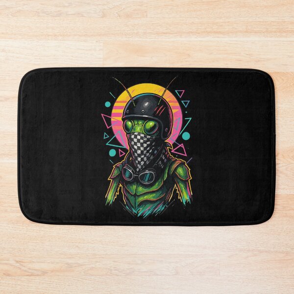 Item preview, Biker Bandit Mantis Helmet Vaporwave Retro designed and sold by TomFrontierArt.