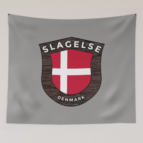 Item preview, Slagelse Denmark Emblem Flag designed and sold by World Designs.