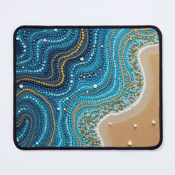 Item preview, Aboriginal Inspired Dot Art - Ocean Coast designed and sold by GrinGalore.