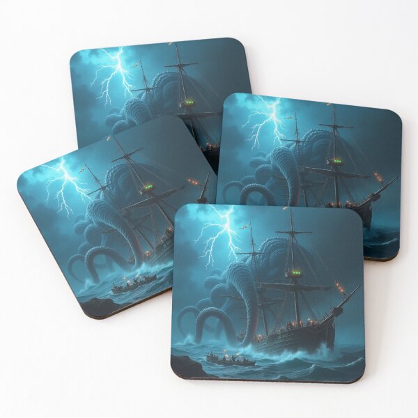 Item preview, The Kraken Rises: Sea Monster Attack in Stormy Waters designed and sold by Milestone33.
