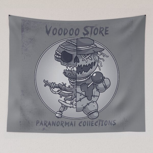 Item preview, Voodoo Doll Scarecrow Skull Hybrid Vintage designed and sold by Voodoo Store Paranormal Collections.