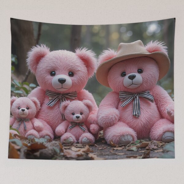 Item preview, Pink Teddy Family designed and sold by M-Y-A-R-T-.