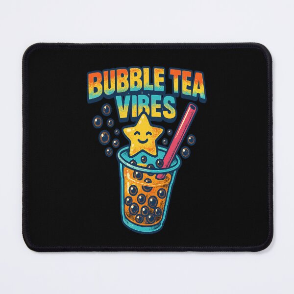 Artikelvorschau, Bubble Tea Vibes Niedliche Cartoon-Getränkekunst entworfen und verkauft von wrestletoys.