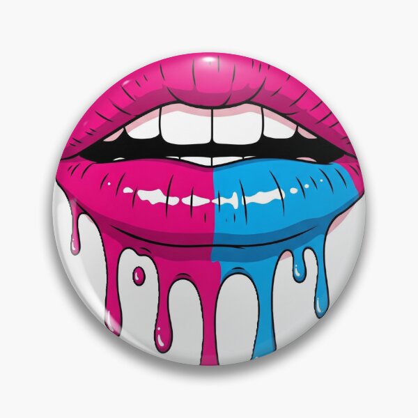 Item preview, Pop Art Drip Lips | Bi Pride Colors | Aesthetic Streetwear & Home Decor designed and sold by MalPhiri.