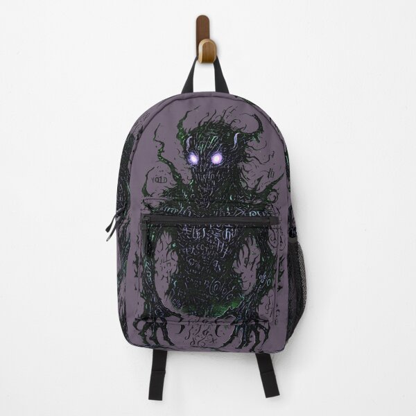 Item preview, Glowing Cyber Demon Entity – Neon Tech Horror Glitch Art designed and sold by Shoot-The-Moon.