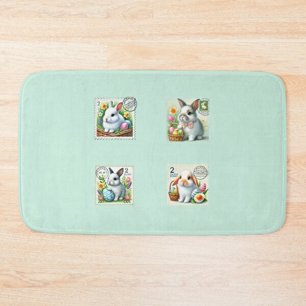 Item preview, Spring Easter Bunny Stamp Pack – Set of 4 designed and sold by EmeraldeaArt.