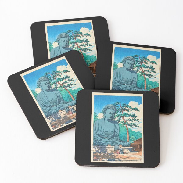 Item preview, Kamakura Daibutsu (The Great Buddha at Kamakura) by Hasui Kawase | Japanese Buddha Poster | Japandi Spiritual Decor designed and sold by artofuniverse.