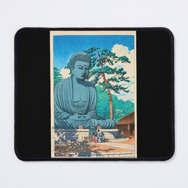 Item preview, Kamakura Daibutsu (The Great Buddha at Kamakura) by Hasui Kawase | Japanese Buddha Poster | Japandi Spiritual Decor designed and sold by artofuniverse.