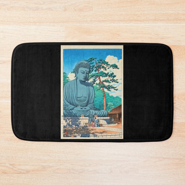 Item preview, Kamakura Daibutsu (The Great Buddha at Kamakura) by Hasui Kawase | Japanese Buddha Poster | Japandi Spiritual Decor designed and sold by artofuniverse.
