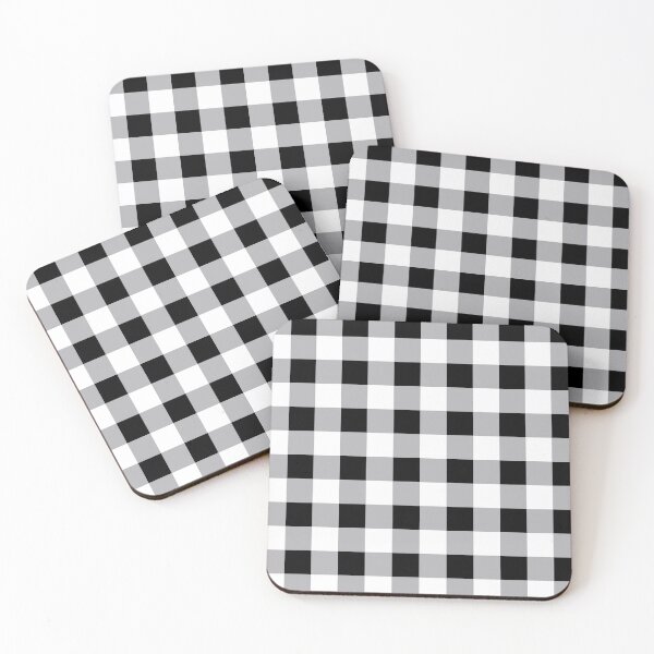 Item preview, Grey Black White Plaid Check Pattern Design  designed and sold by PatternTitan.