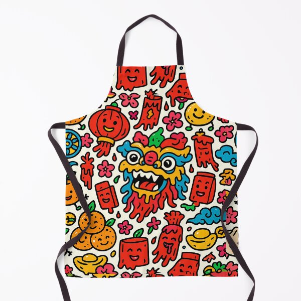 Item preview, Cute Chinese New Year Doodle Pattern designed and sold by tretyakov.