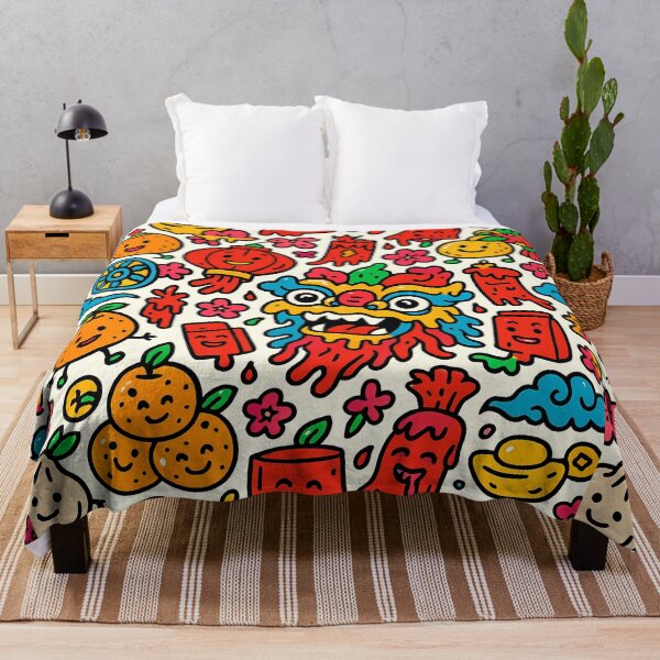 Item preview, Cute Chinese New Year Doodle Pattern designed and sold by tretyakov.