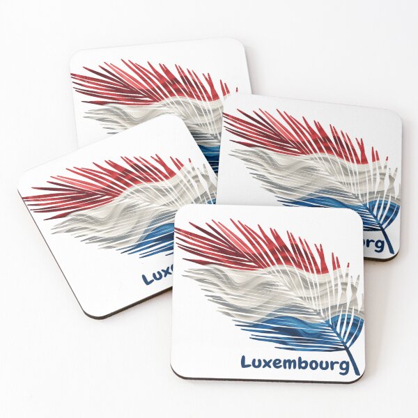 Item preview, Abstract Flag of Luxembourg – Feather Design designed and sold by ArteJorge48.