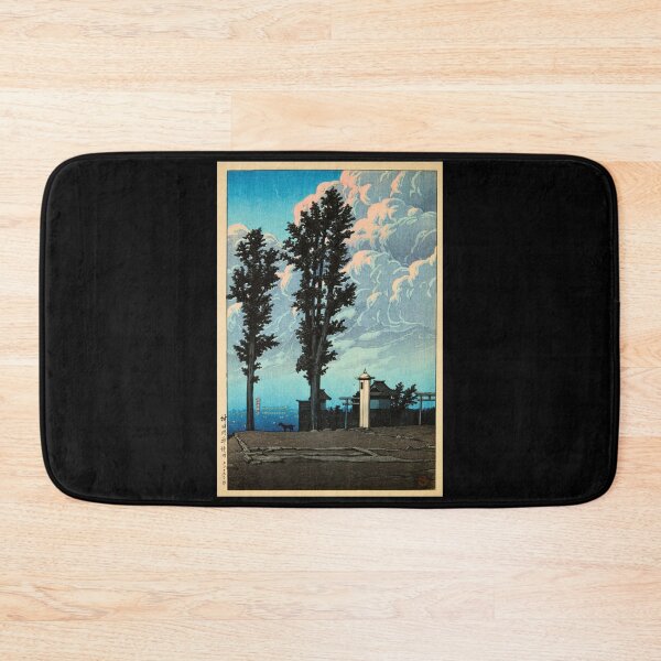 Item preview, Kanda Myojin Keidai (Kanda Myojin Shrine Precinct) by Hasui Kawase | Japanese Shrine Poster | Japandi Architecture Art designed and sold by artofuniverse.