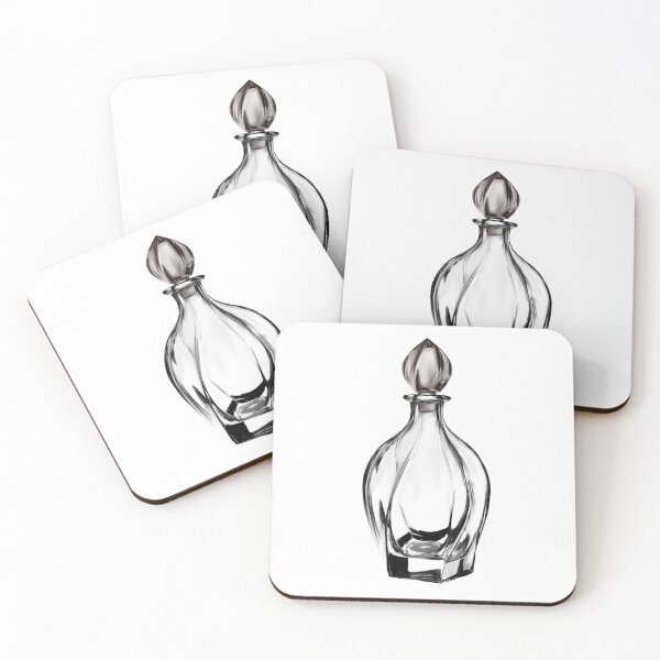 Item preview, Hand drawn perfume bottle designed and sold by Skips hideout.