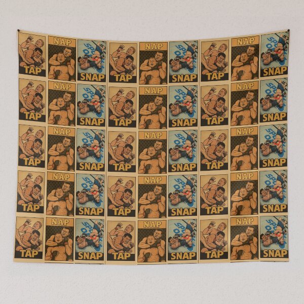 Item preview, Tap Nap Snap – Vintage MMA Comic Panels designed and sold by Promptwear.0.