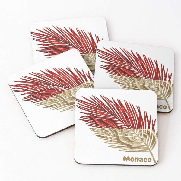 Item preview, Abstract Flag of Monaco – Feather Design designed and sold by ArteJorge48.