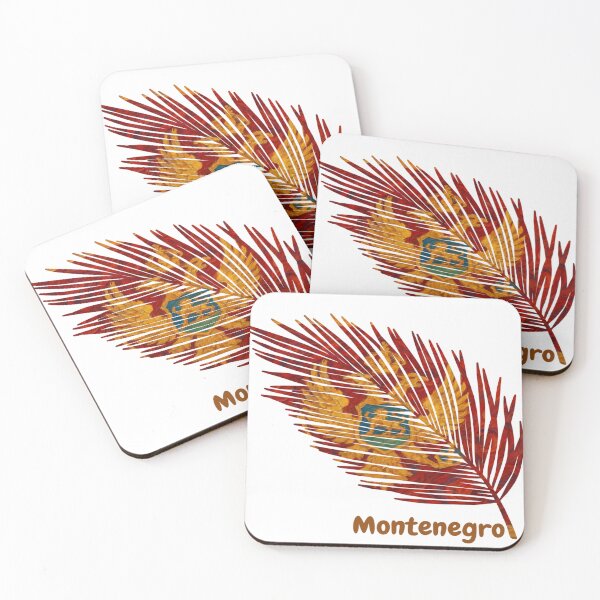 Item preview, Abstract Flag of Montenegro – Feather Design designed and sold by ArteJorge48.