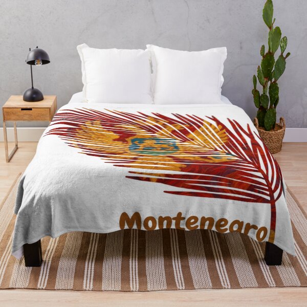 Item preview, Abstract Flag of Montenegro – Feather Design designed and sold by ArteJorge48.