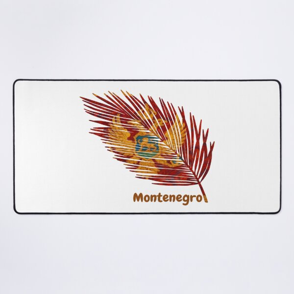 Item preview, Abstract Flag of Montenegro – Feather Design designed and sold by ArteJorge48.