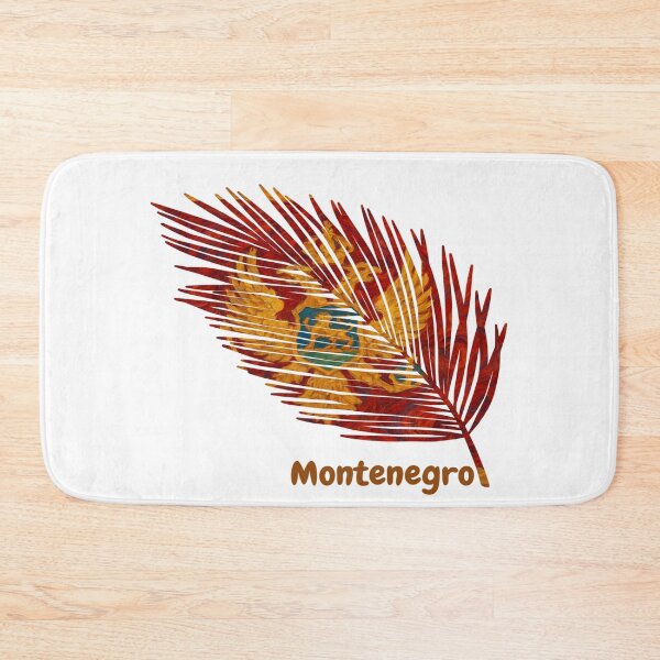Item preview, Abstract Flag of Montenegro – Feather Design designed and sold by ArteJorge48.