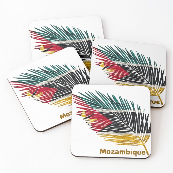 Item preview, Abstract Flag of Mozambique – Feather Design designed and sold by ArteJorge48.