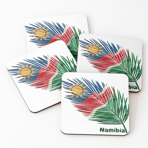 Item preview, Abstract Flag of Namibia – Feather Design designed and sold by ArteJorge48.