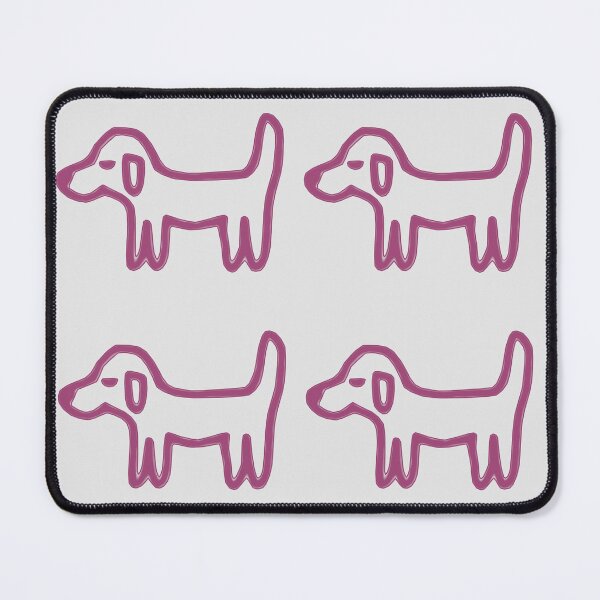 Item preview, Minimal Dog with Purple Outline on Grey – Reduced Line Dog designed and sold by Vision Illustrated.