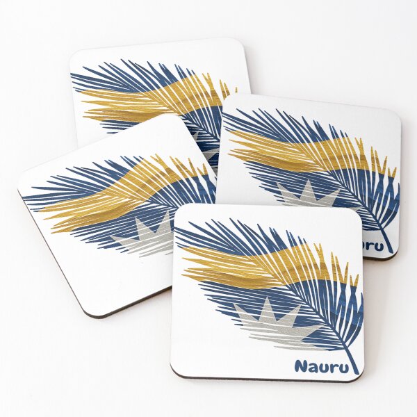 Item preview, Abstract Flag of Nauru – Feather Design designed and sold by ArteJorge48.