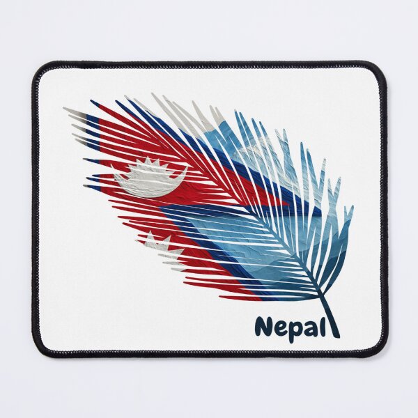 Item preview, Abstract Flag of Nepal – Feather Design designed and sold by ArteJorge48.