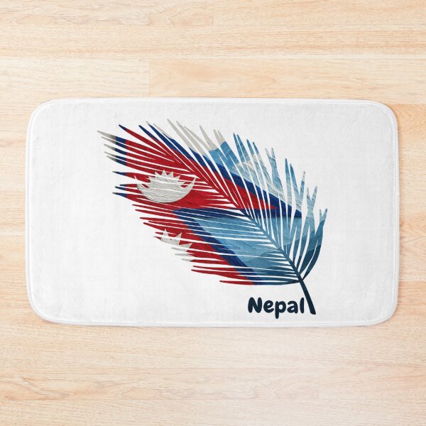 Item preview, Abstract Flag of Nepal – Feather Design designed and sold by ArteJorge48.