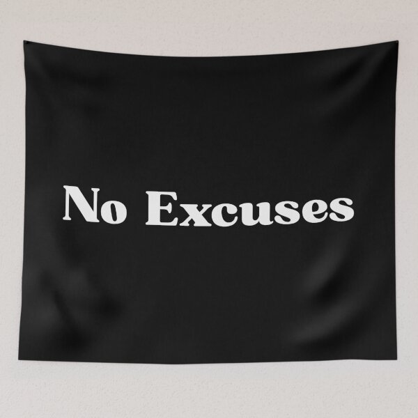 Item preview, No Excuses - Gym Quote designed and sold by SWETA HALDER.