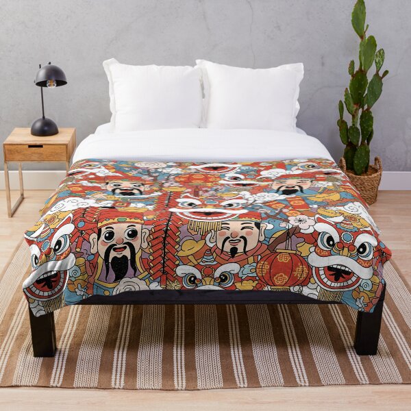 Item preview, Festive CNY Lion Dance Pattern designed and sold by tretyakov.