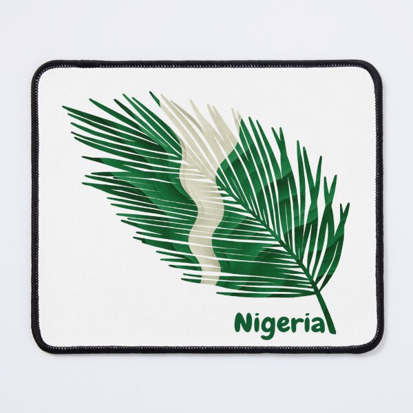 Item preview, Abstract Flag of Nigeria – Feather Design designed and sold by ArteJorge48.