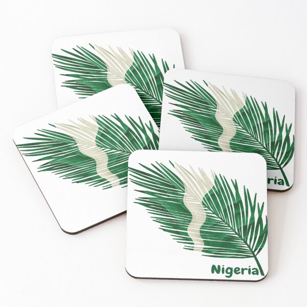 Item preview, Abstract Flag of Nigeria – Feather Design designed and sold by ArteJorge48.
