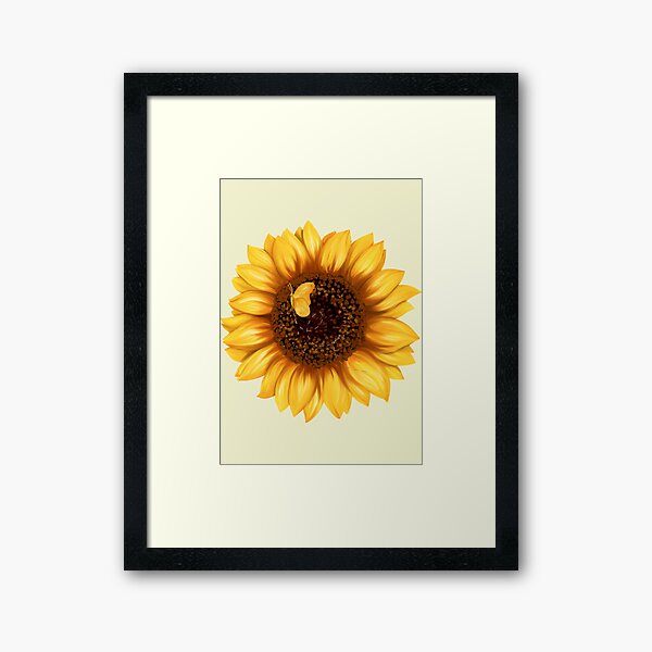 Item preview, Tournesol avec papillon designed and sold by TinaMS123.