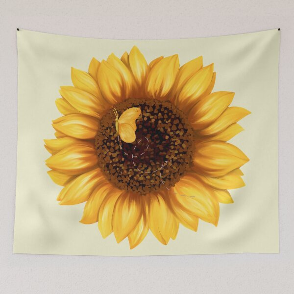 Item preview, Sunflower with butterfly designed and sold by TinaMS123.