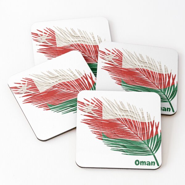 Item preview, Abstract Flag of Oman – Feather Design designed and sold by ArteJorge48.