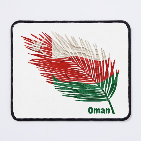 Item preview, Abstract Flag of Oman – Feather Design designed and sold by ArteJorge48.
