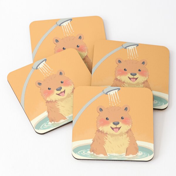 Item preview, Happy Capybara Enjoying a Warm Bath – A Dose of Cuteness and Good Vibes designed and sold by CraftRushz.
