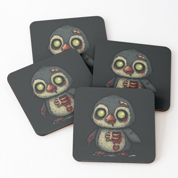Item preview, Zombie Penguin Cute Creepy Undead Art designed and sold by Design Delinquent.