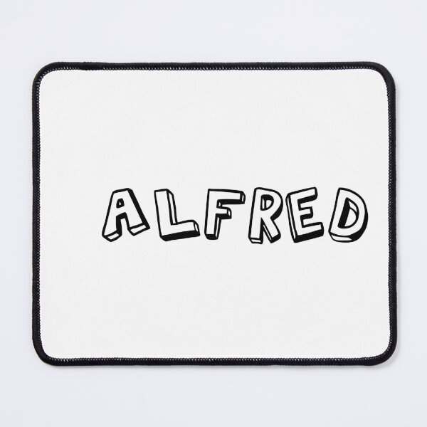 Item preview, typography "Alfred" english name tag sticker designed and sold by tonylau81.