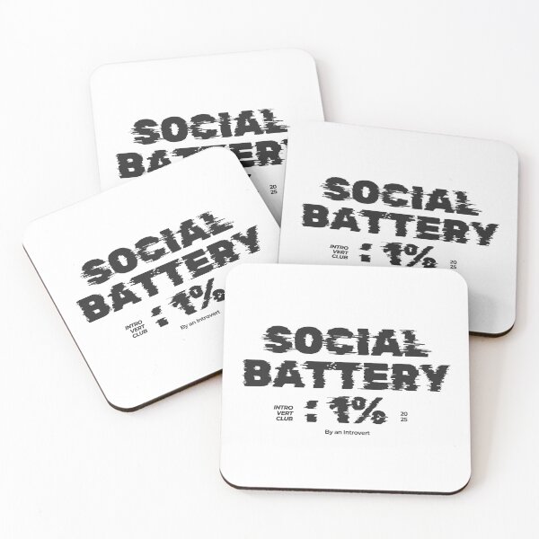 Item preview, Introver Humor- Social Battery: 1% designed and sold by lunacustomsph.