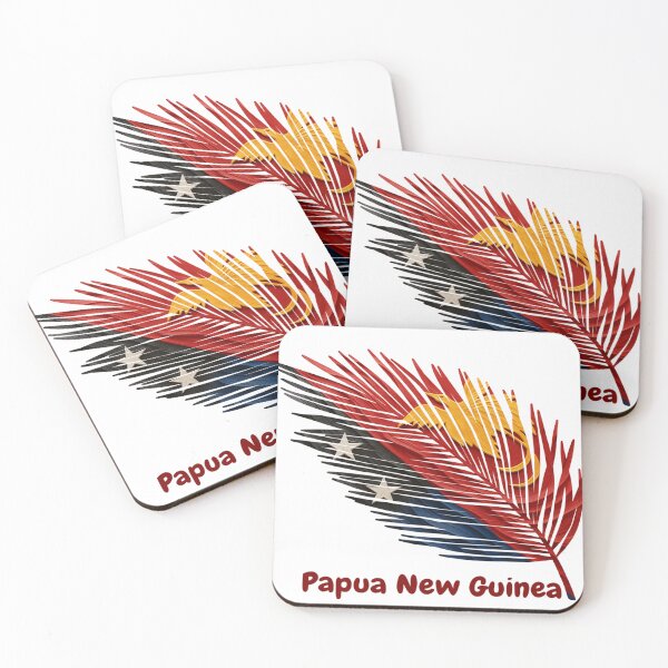 Item preview, Abstract Flag of Papua New Guinea – Feather Design designed and sold by ArteJorge48.