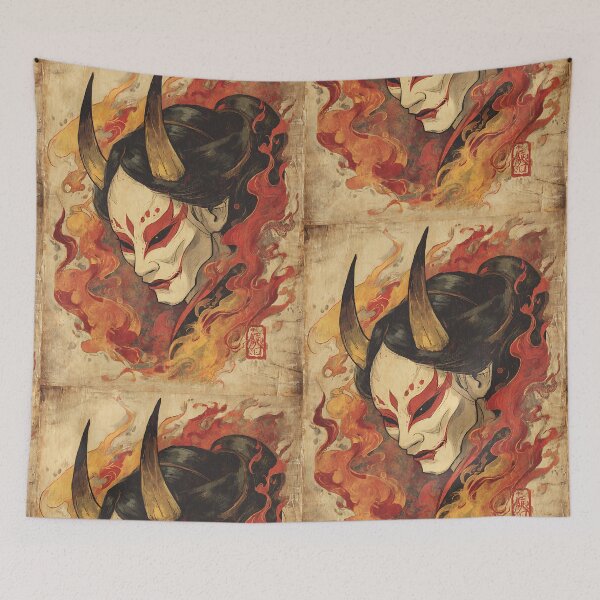 Artikelvorschau, Hannya Japanische Kunst entworfen und verkauft von bapupa.