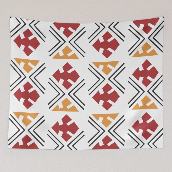 Item preview, Blue Bogolan African Fabric designed and sold by Wolagno.